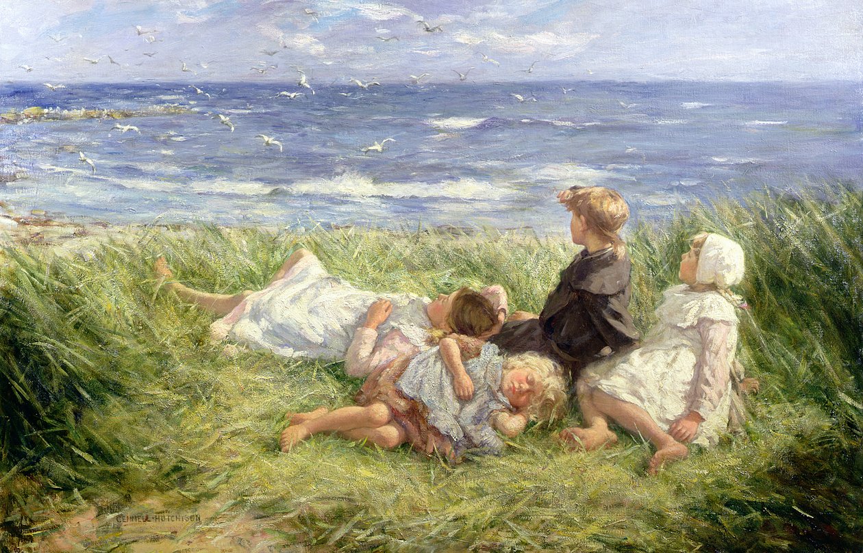 Martılar ve Safir Denizler, 1912 by Robert Gemmell Hutchison