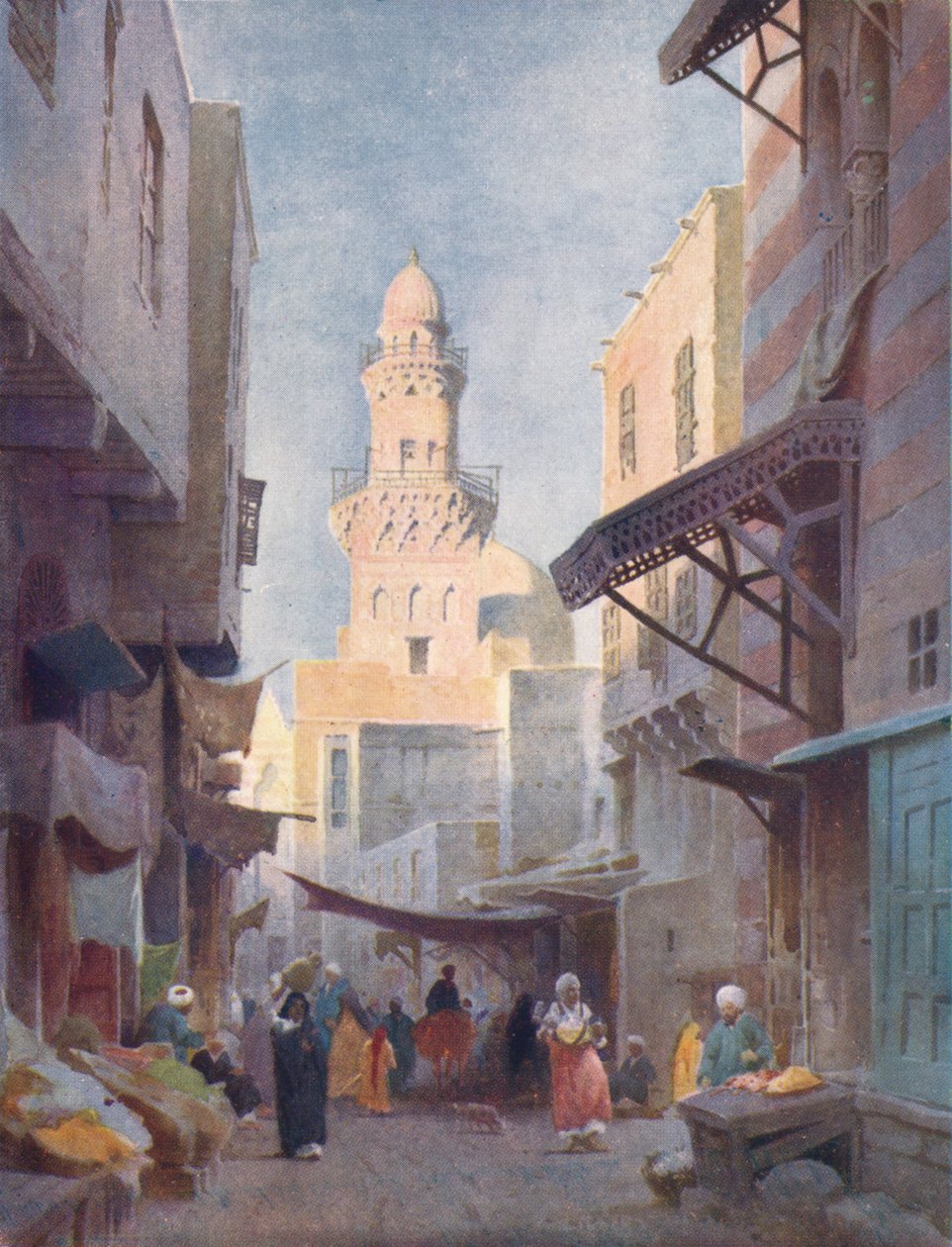 Gamalieh ve Sultan Babaas Camii, Kahire, c1880, 1904 by Robert George Talbot Kelly