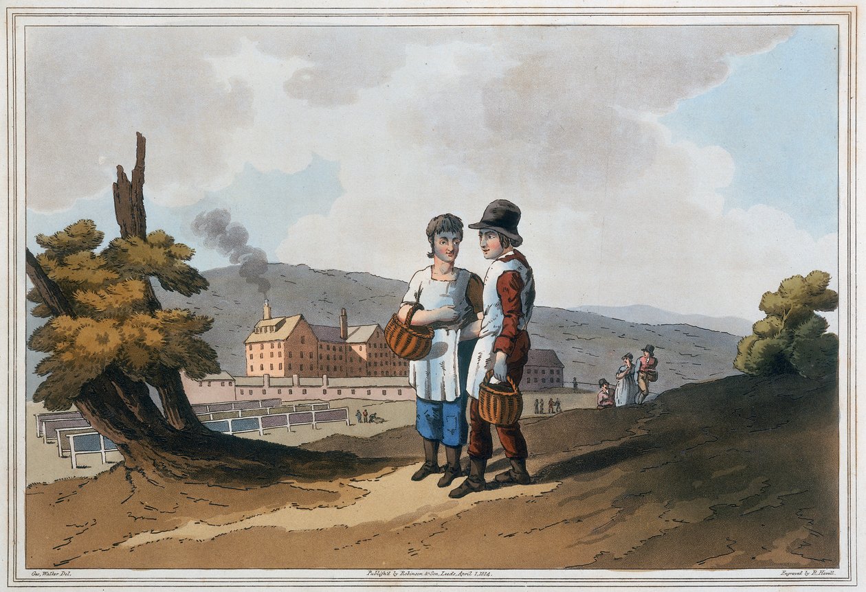 Çocuk fabrika işçileri, 1814 by Robert Havell