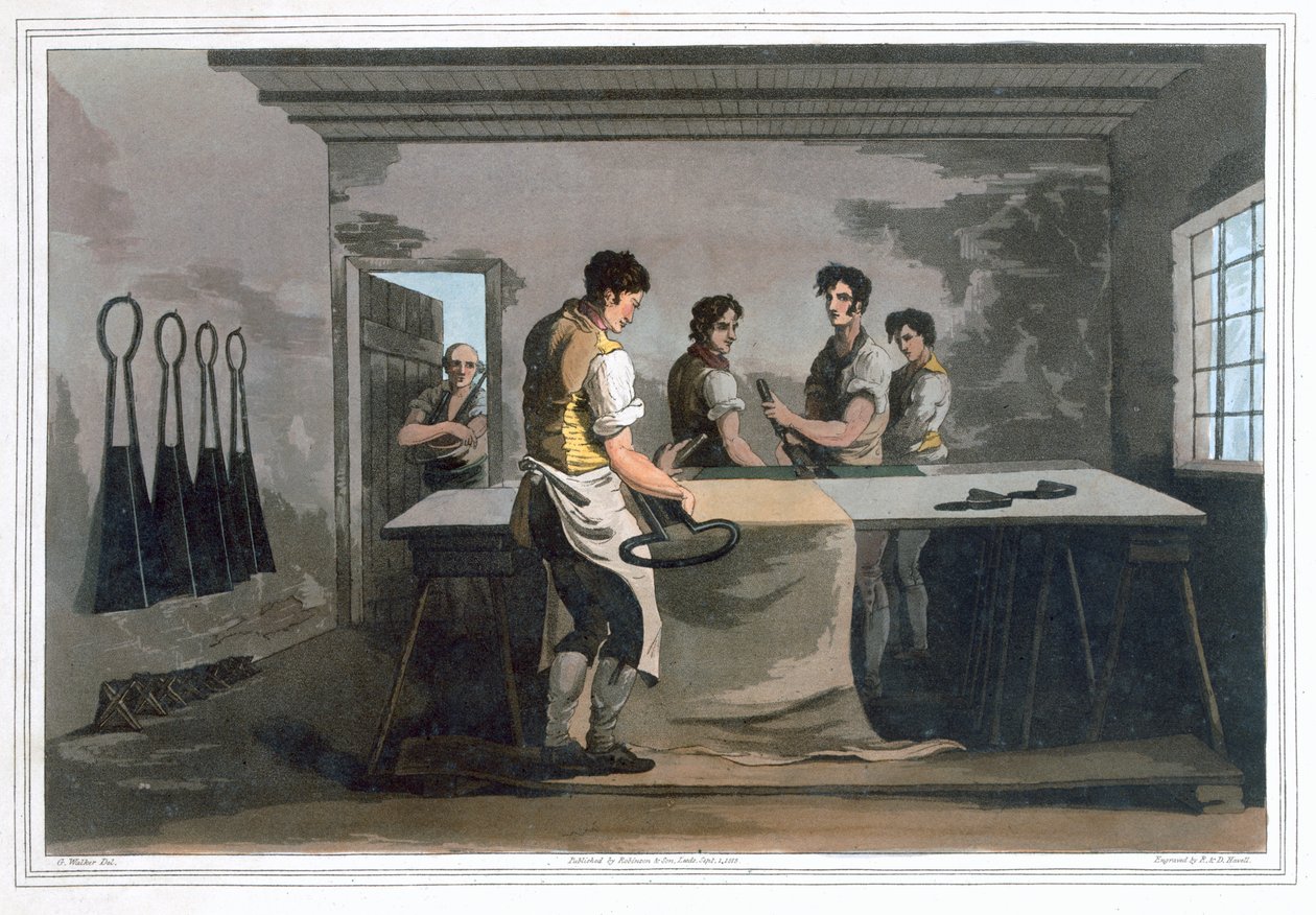 Kumaş Giydiriciler, 1814 by Robert Havell
