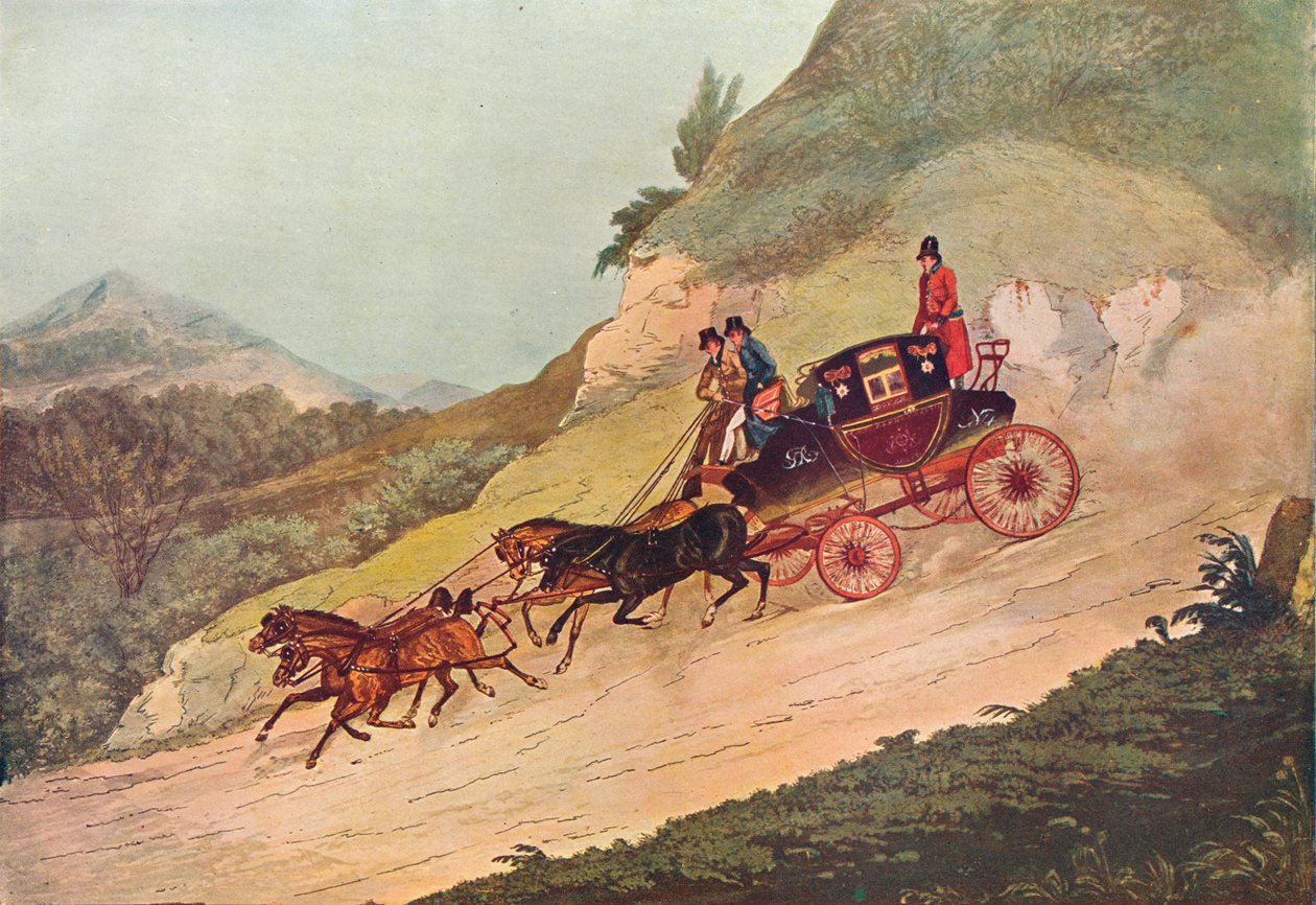 Kraliyet Posta Arabası, 19. yüzyıl, 1907 by Robert Havell