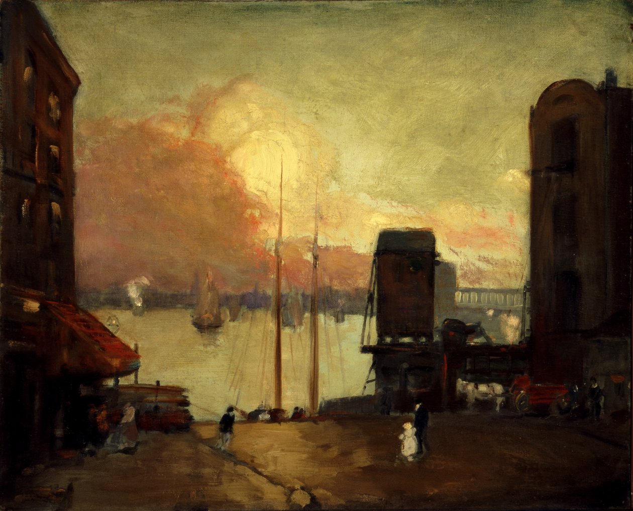 Kümülüs Bulutları, Doğu Nehri, 1901-1902. by Robert Henri