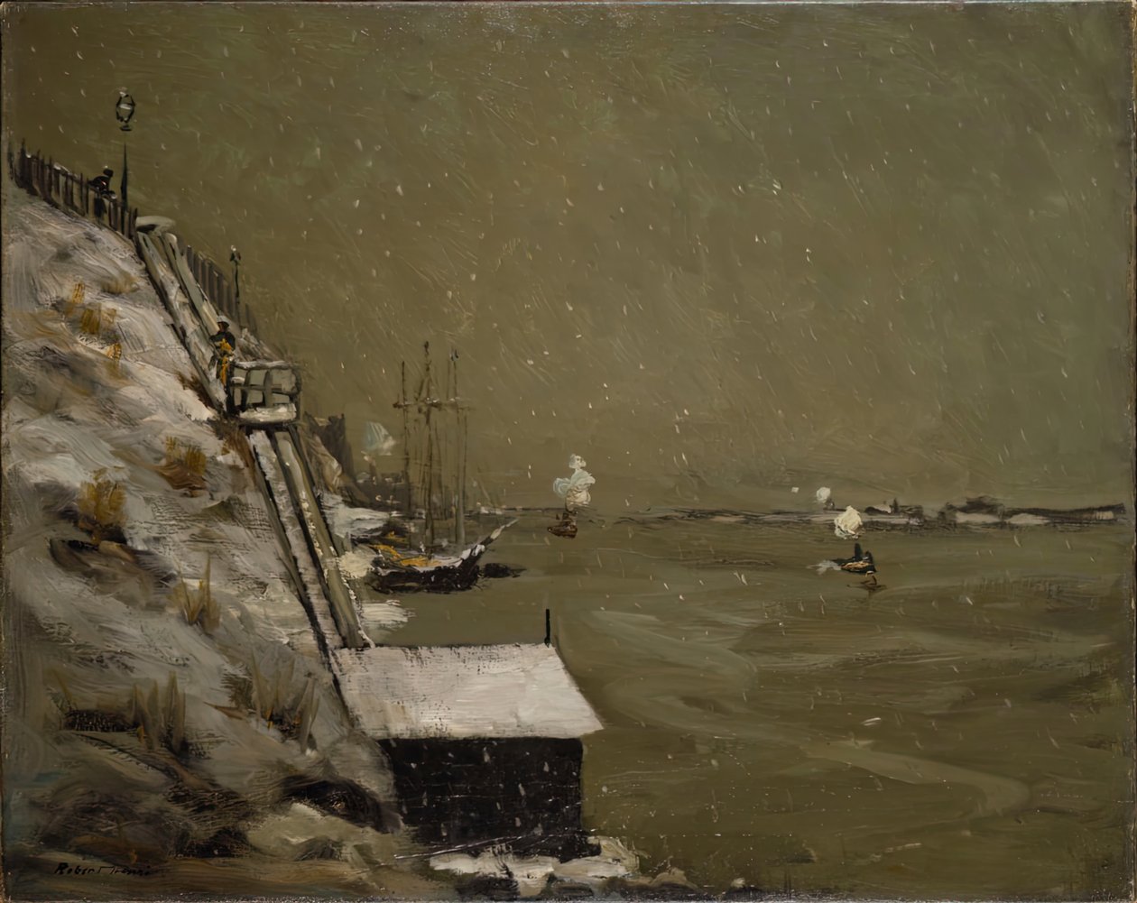 Doğu Nehri Dolgusu, Kış, 1900. by Robert Henri