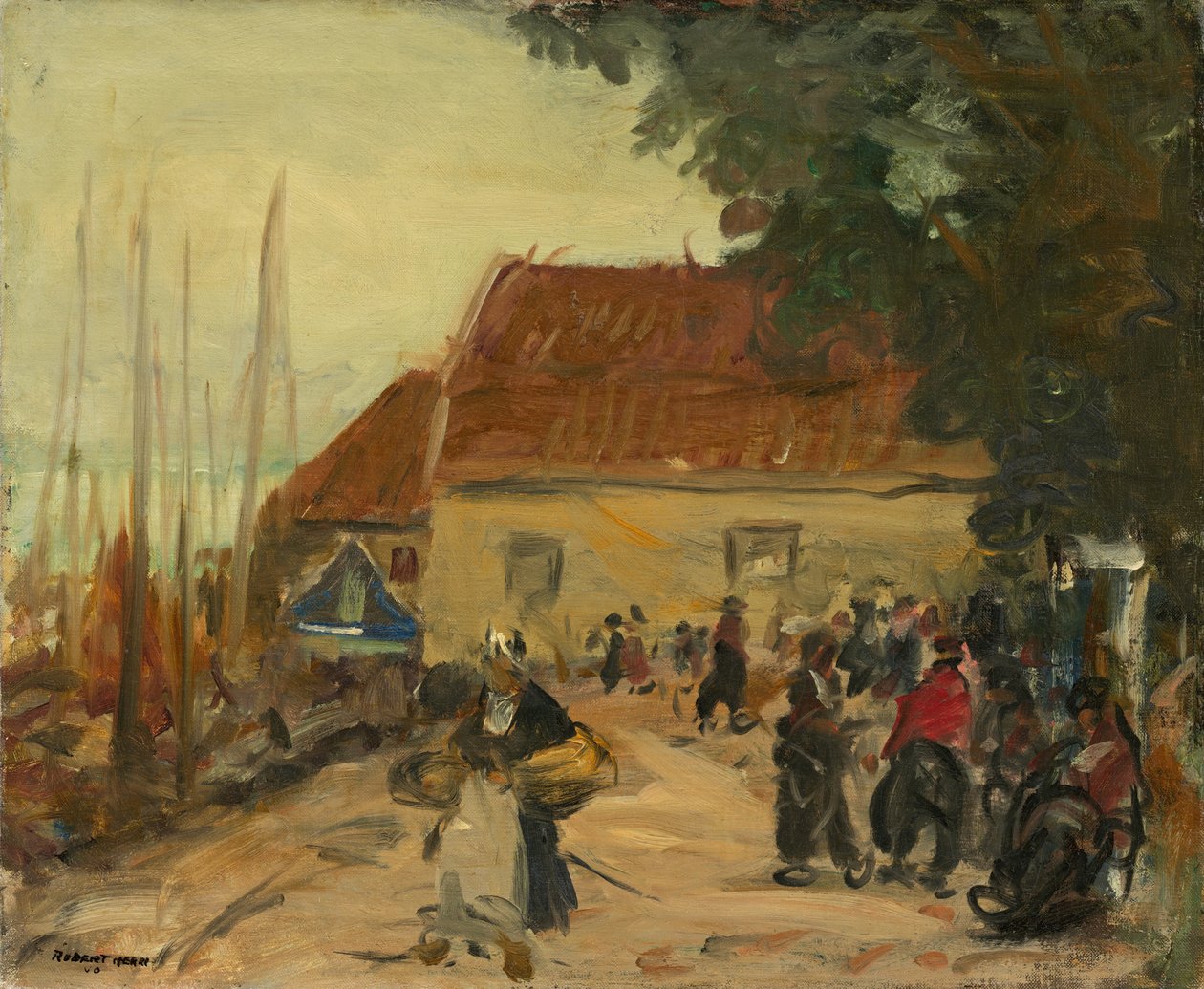 Volendam Sokak Manzarası, 1910. by Robert Henri