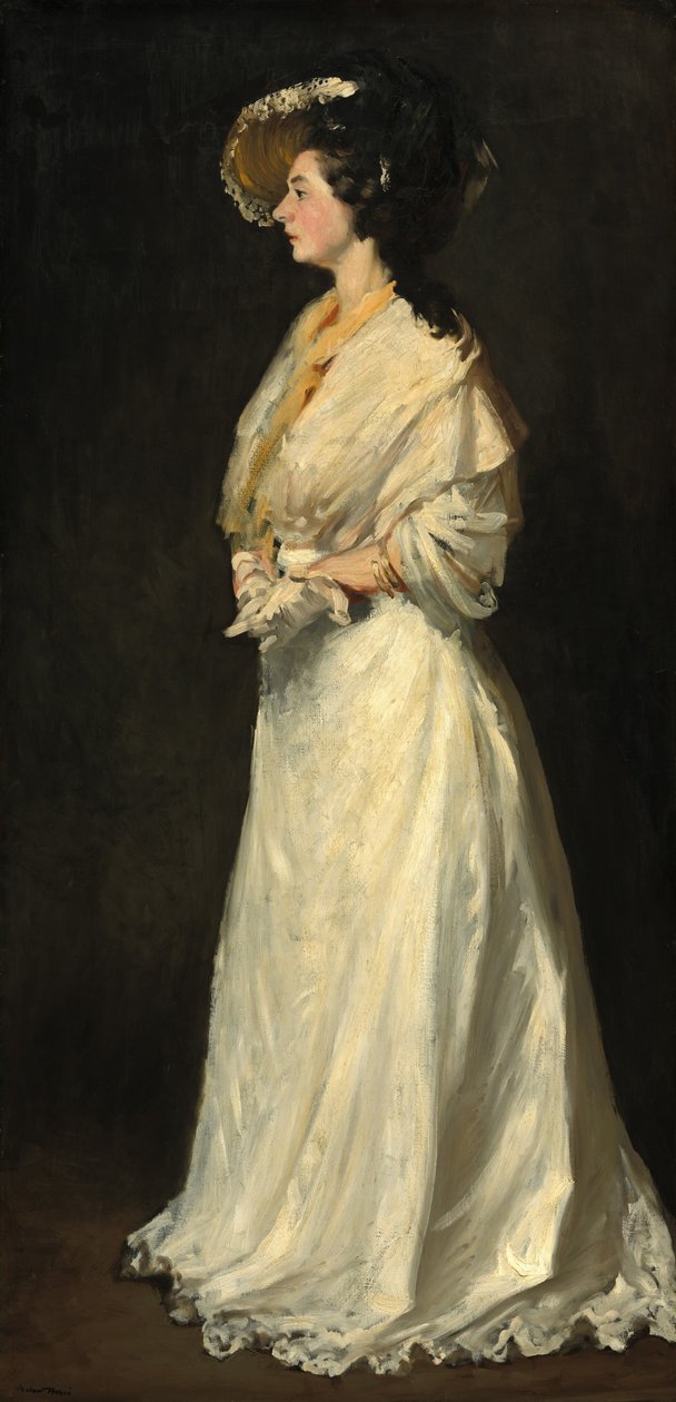 Beyaz genç kadın by Robert Henri