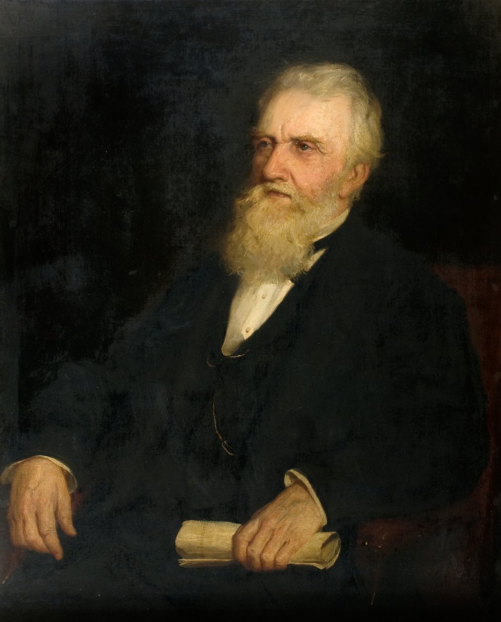 George Rough (1801-1888), c.1882 (tuval üzerine yağlı boya) by Robert Herdman