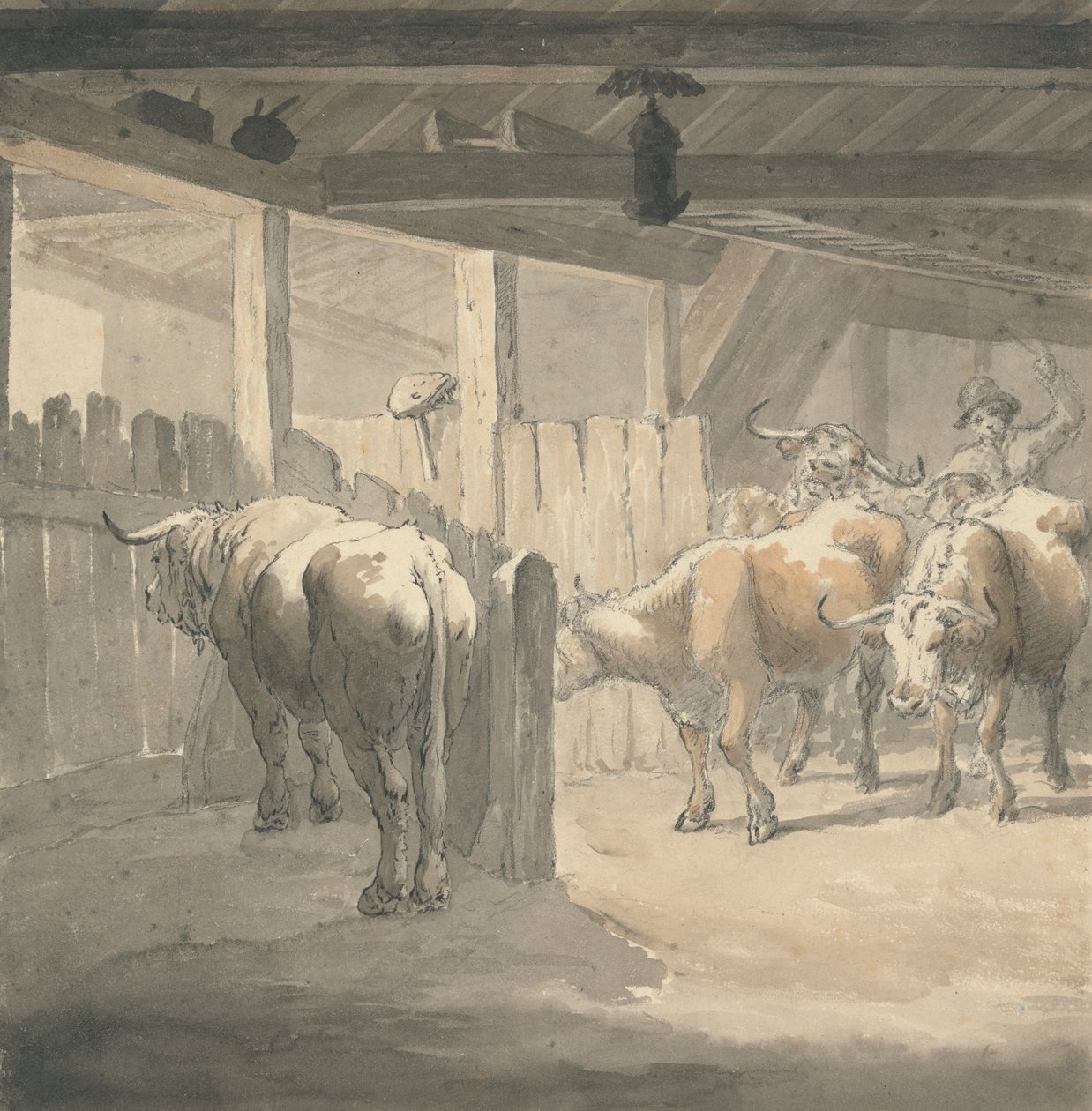 Bir inek ahırı by Robert Hills