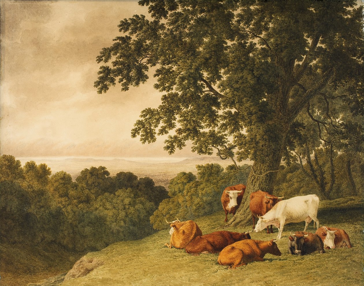 Sığırlı Manzara, 1819 by Robert Hills