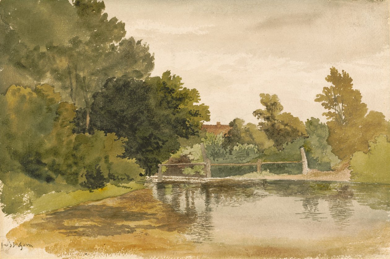 Ağaçlı Havuzdaki Yansımalar by Robert Hills