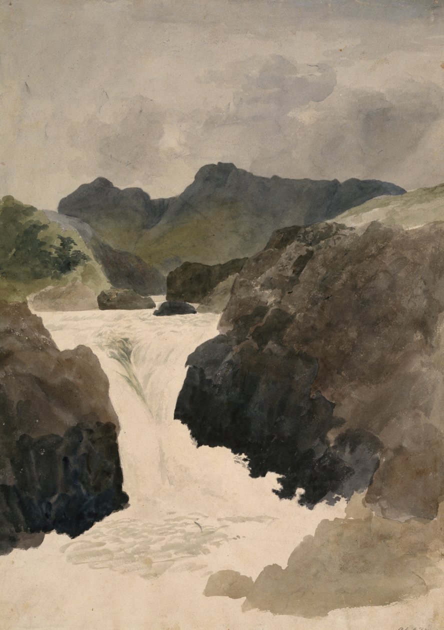 Skelwith Kuvveti, Westmorland, 1800-1820 by Robert Hills
