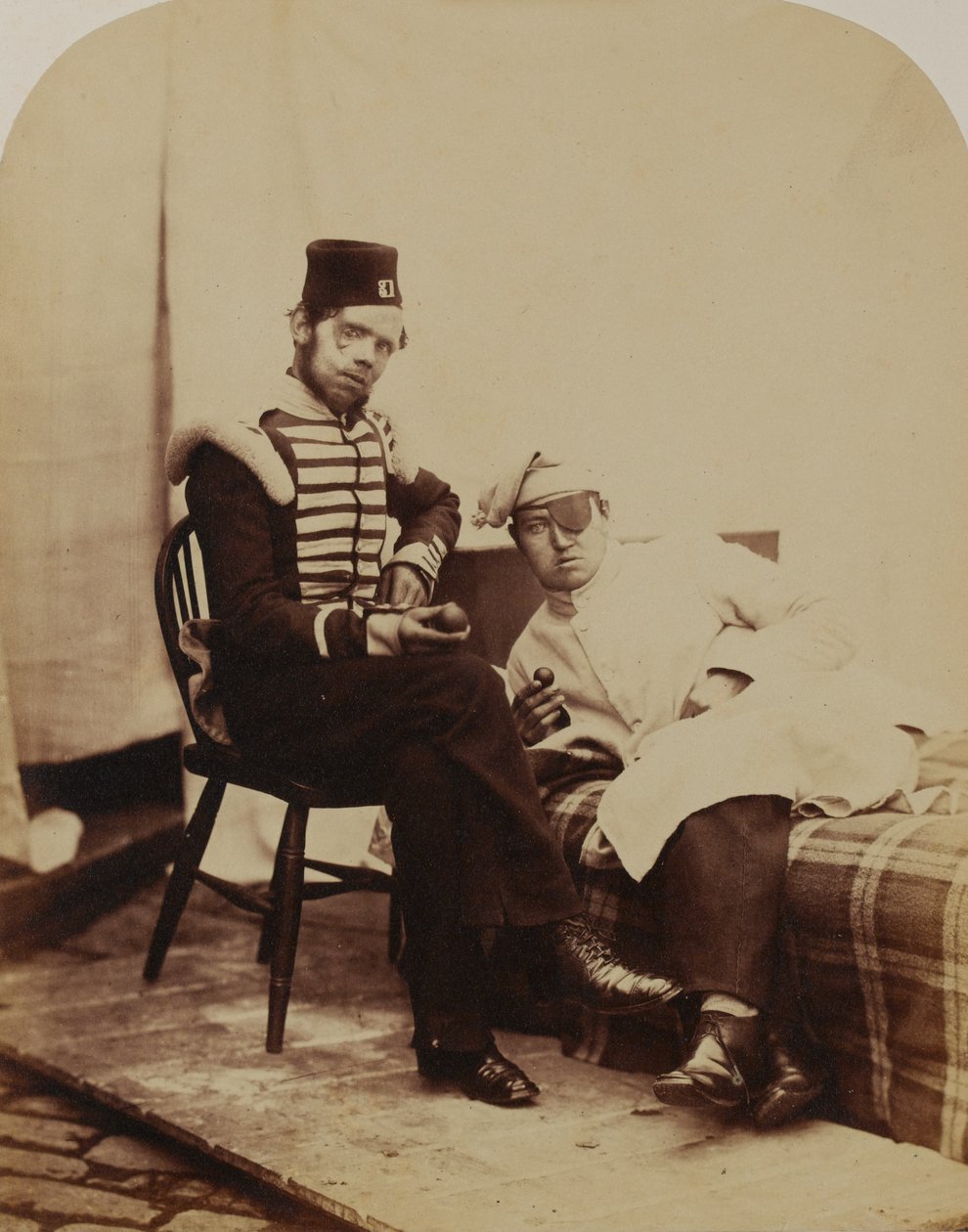 Lockart, 31. (Huntingdonshire) Ayak Alayı, 1856 (sepya fotoğrafı) by Robert Howlett