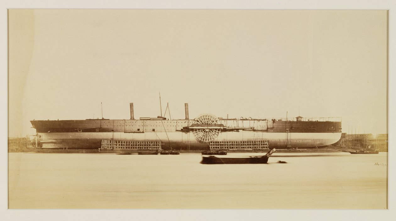 The Great Eastern, 17 Kasım 1857 (ıslak kolodion negatifinden albüm baskısı) by Robert Howlett