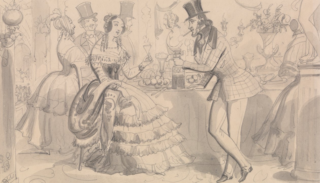 Yüksek Sosyetede Kamu İkramı by Robert Isaac Cruikshank