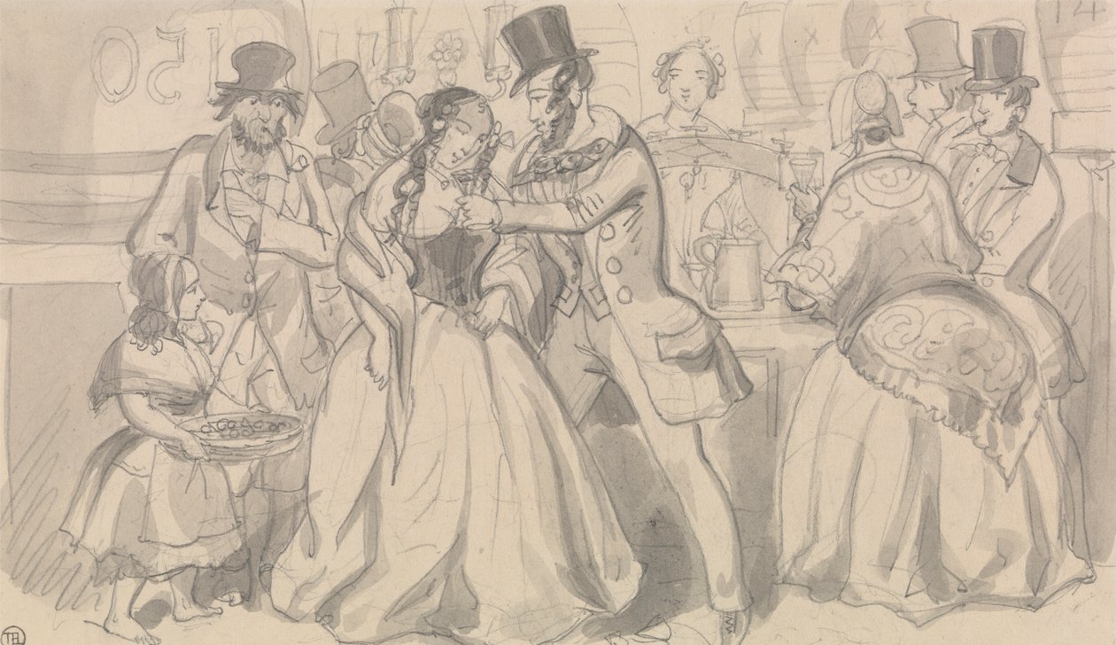 Düşük Toplumda Kamu İkramı by Robert Isaac Cruikshank