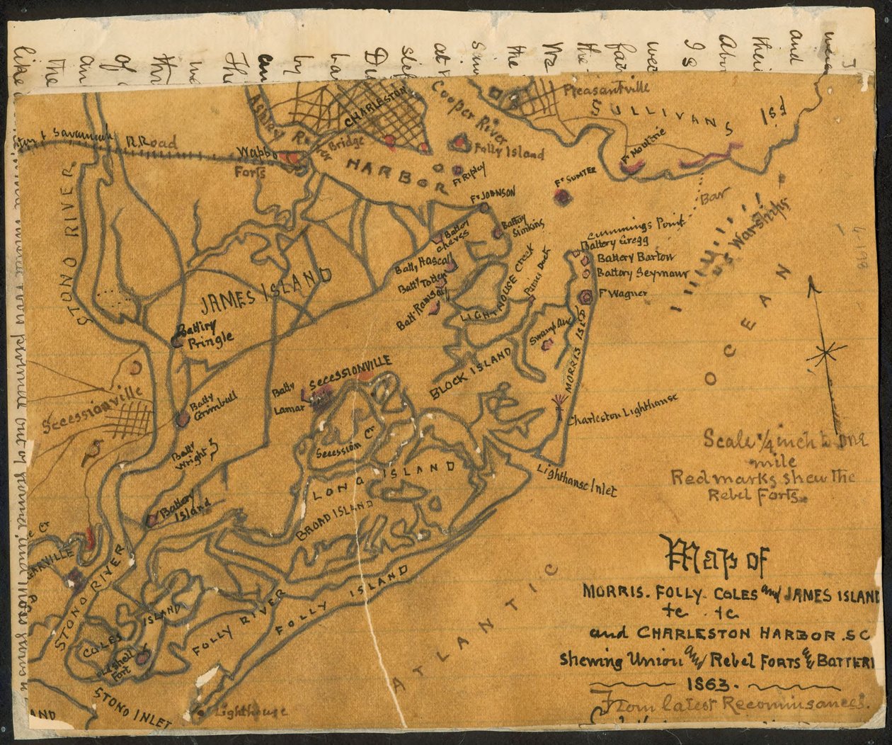 Morris, Folly, Coles ve James Ada(lar)ı vb. ile Charleston Limanı