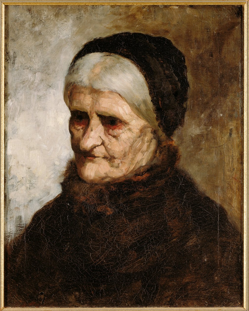 Yaşlı Bir Kadının Başı, 1881 by Robert Koehler