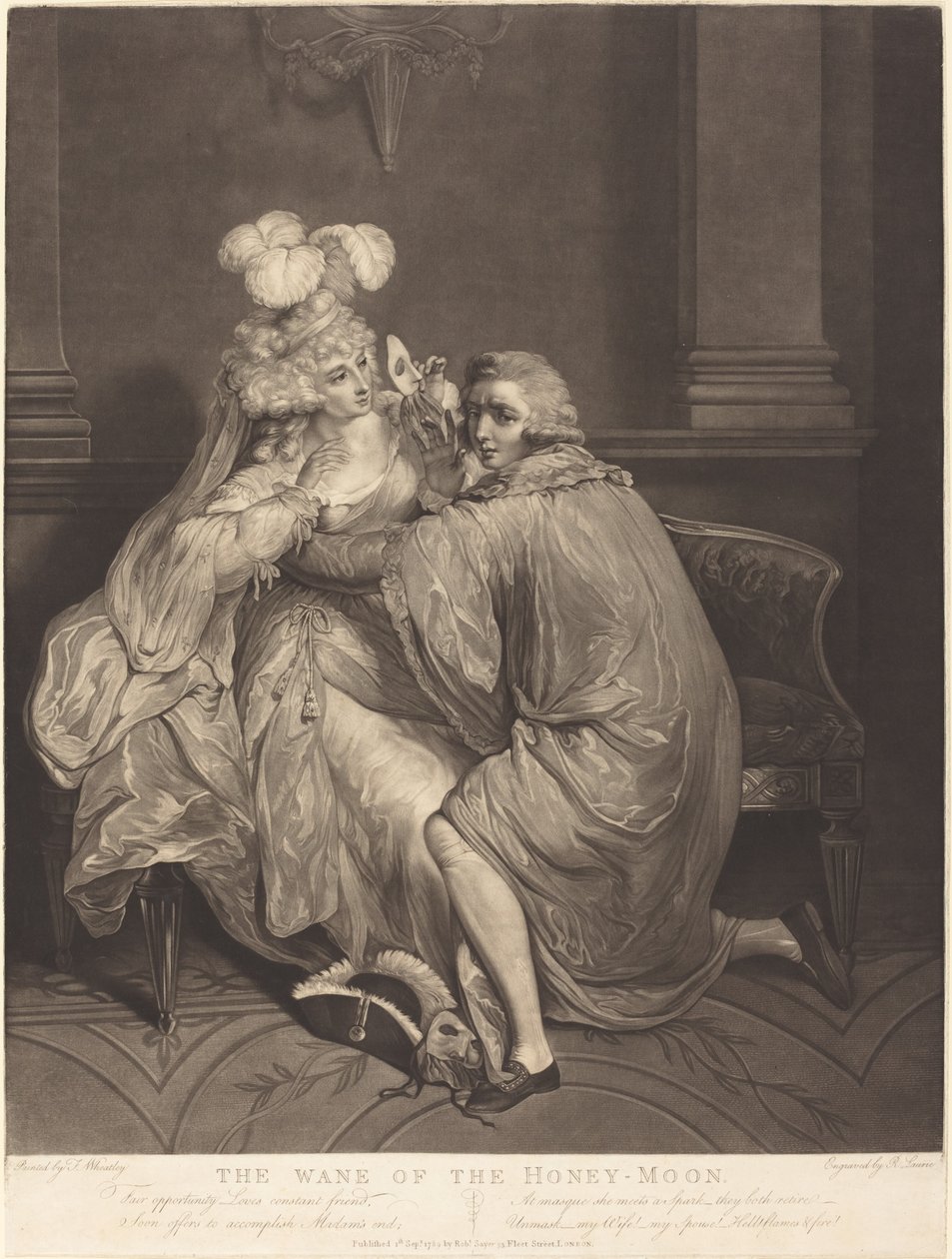 Balayının Zayıflaması by Robert Laurie after Francis Wheatley