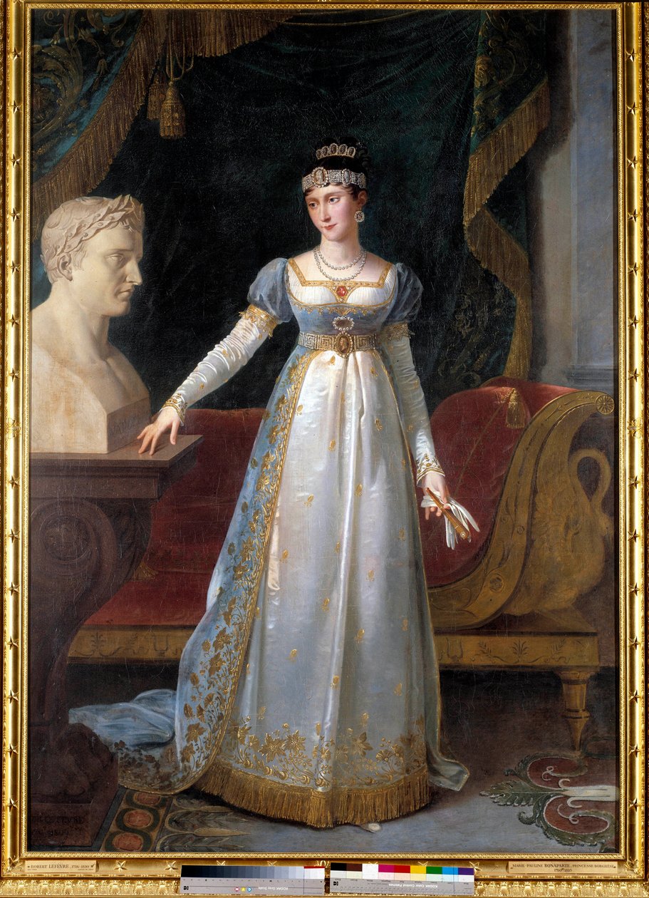 Pauline Bonaparte, prenses Borghese (1780-1825), Guastalla Düşesi Robert Lefebvre (1755-1830) by Robert Lefebvre