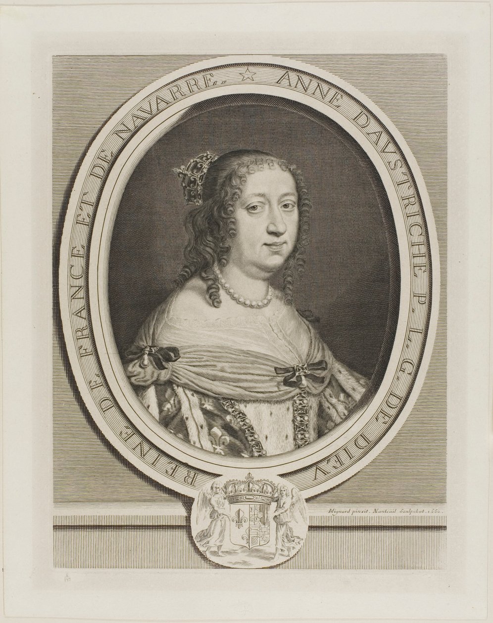 Avusturya Anne, Fransa Kraliçesi by Robert Nanteuil