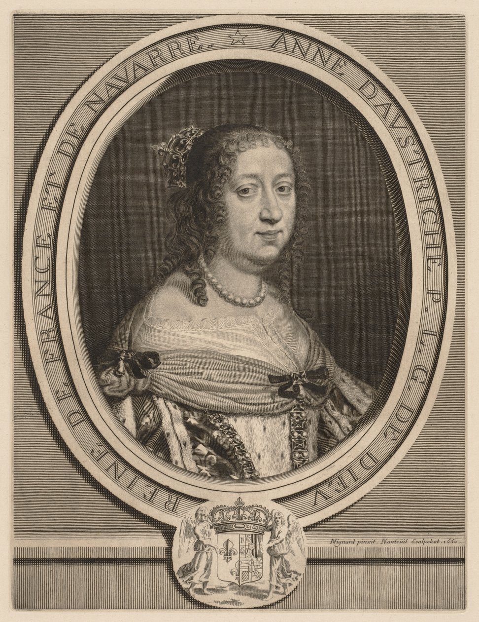 Avusturya Anne, Fransa Kraliçesi by Robert Nanteuil