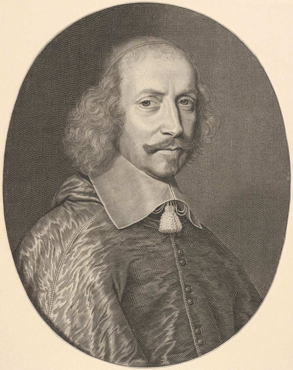 Kardinal Jules Mazarin, 1655. by Robert Nanteuil