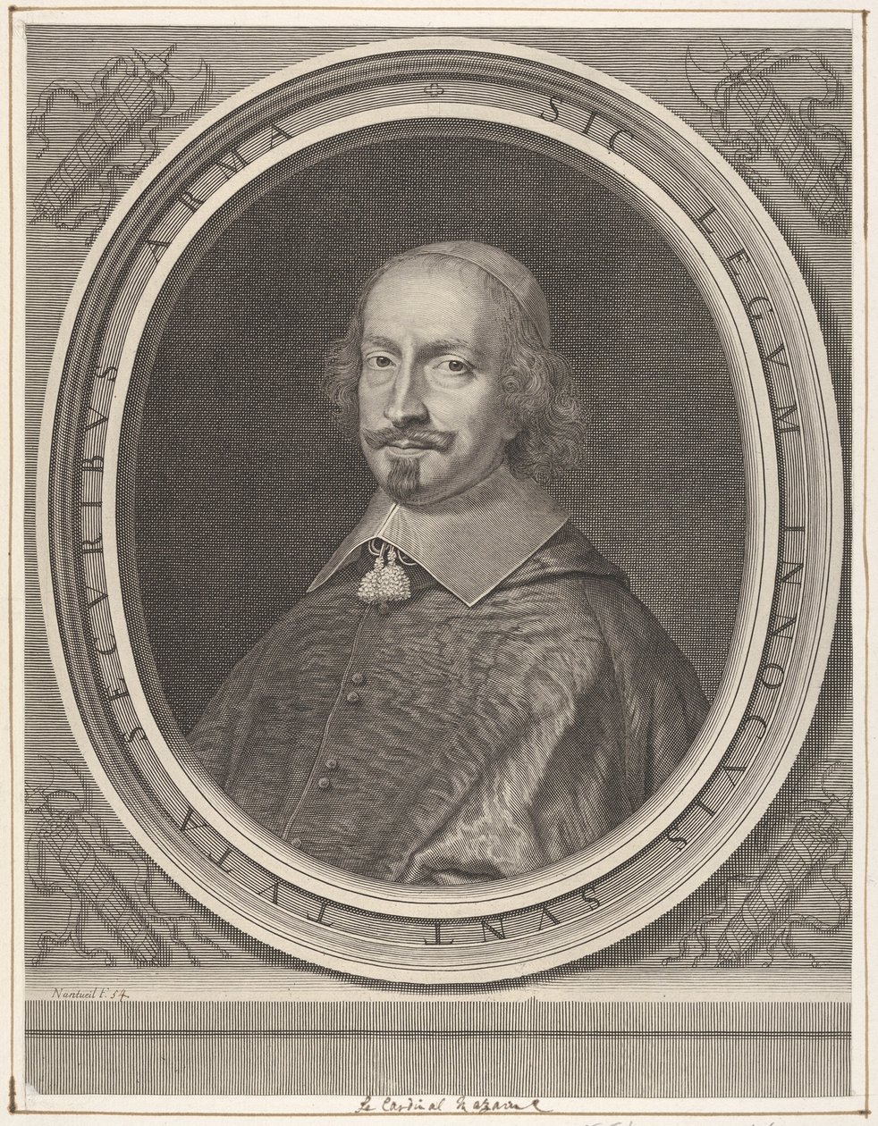 Kardinal Jules Mazarin, yak. 1652. by Robert Nanteuil