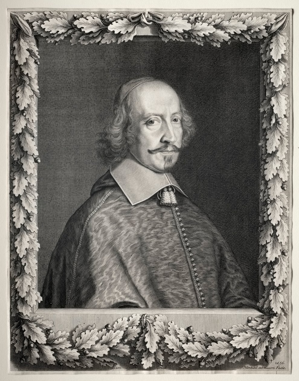 Kardinal Mazarin, 1656. by Robert Nanteuil