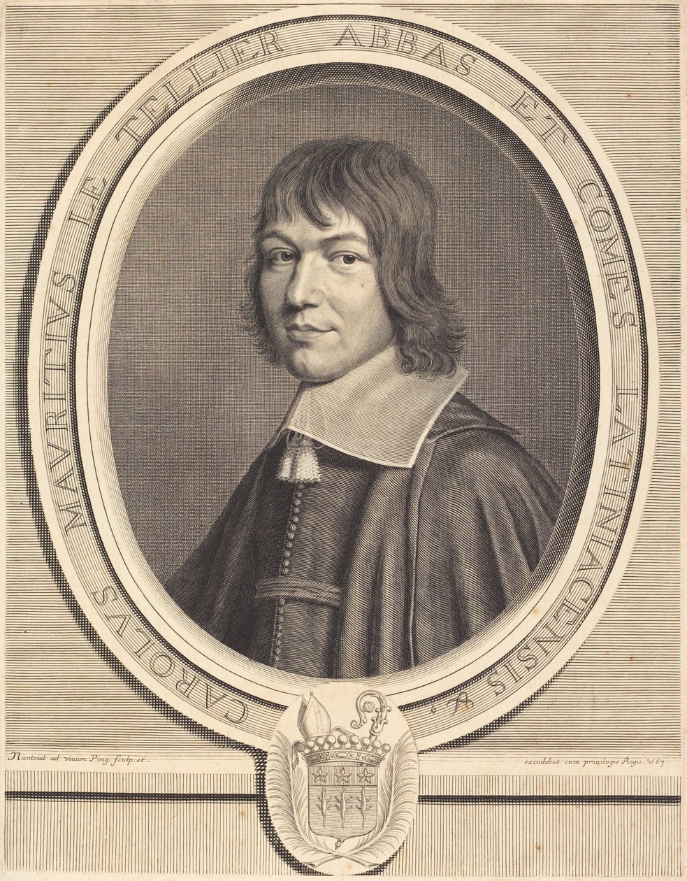 Charles Maurice Le Tellier by Robert Nanteuil