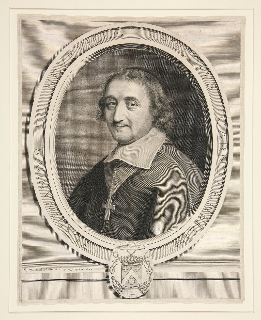Ferdinand de Neufville, Chartres Piskoposu (1608-1678) by Robert Nanteuil