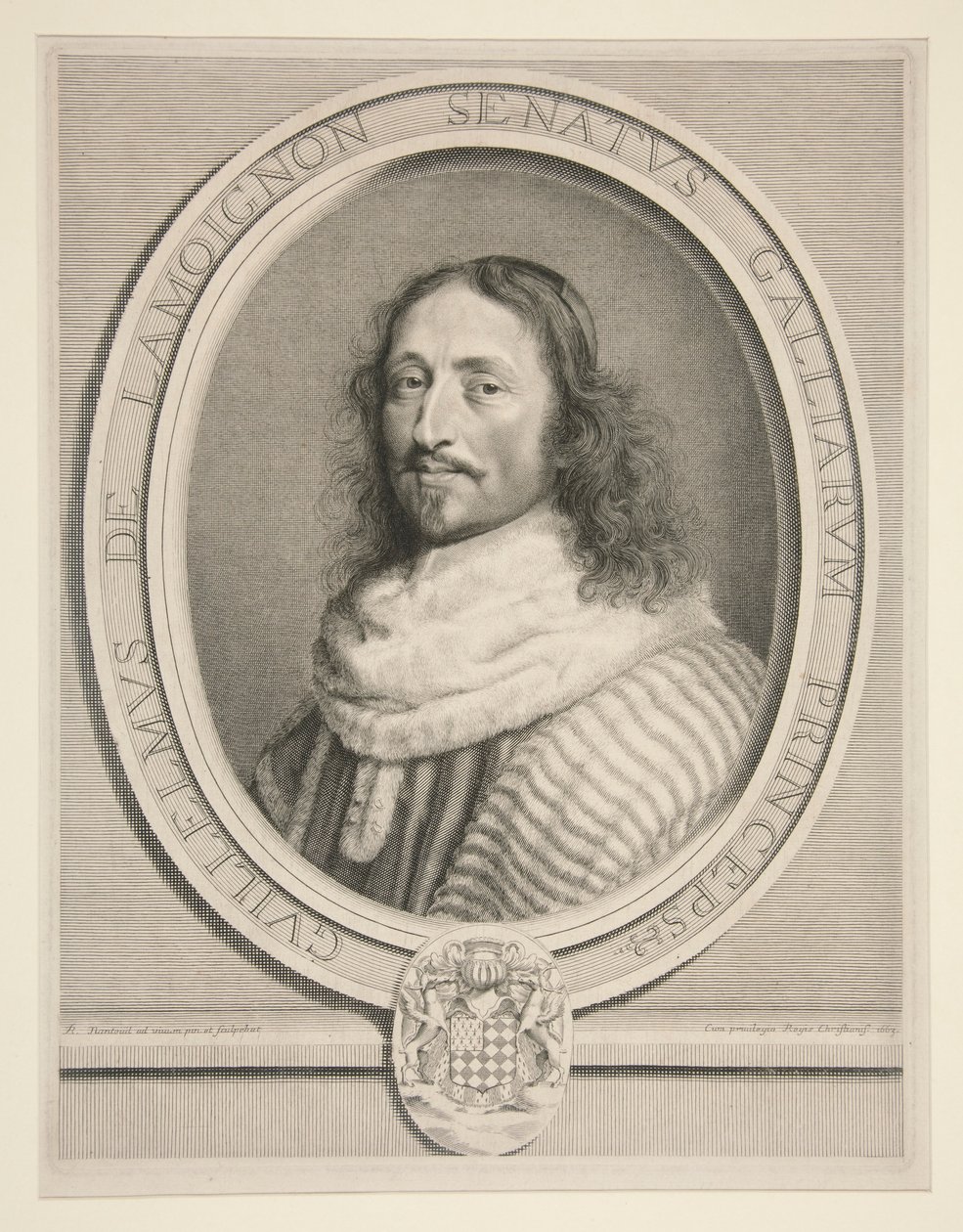 Guillaume de Lamoignon, Baville Markisi by Robert Nanteuil