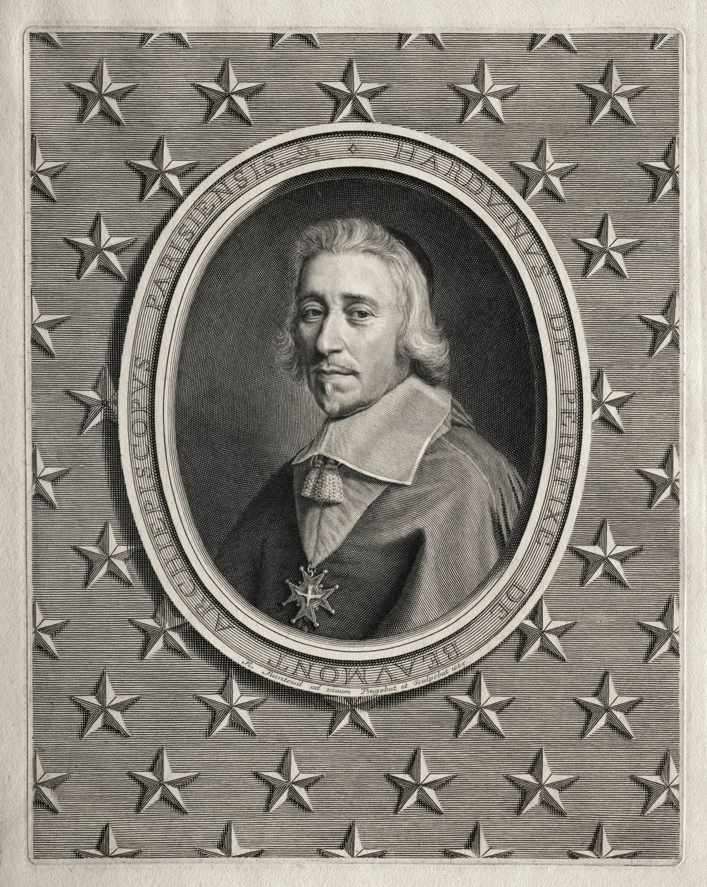 Hardouin de Perefixe de Beaumont, 1665. by Robert Nanteuil