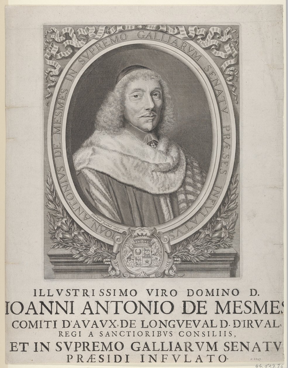 Jean-Antoine de Mesmes, 1658. by Robert Nanteuil