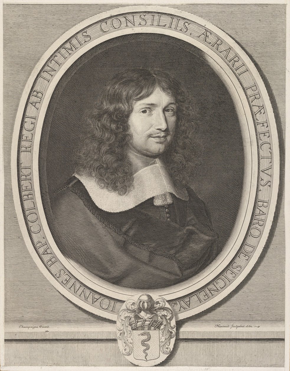 Jean-Baptiste Colbert, 1660. by Robert Nanteuil