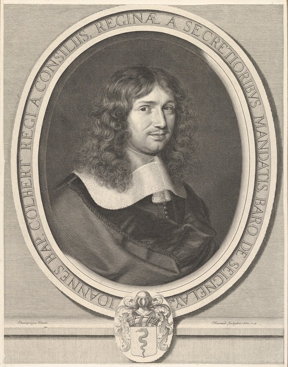 Jean-Baptiste Colbert, 1660. by Robert Nanteuil