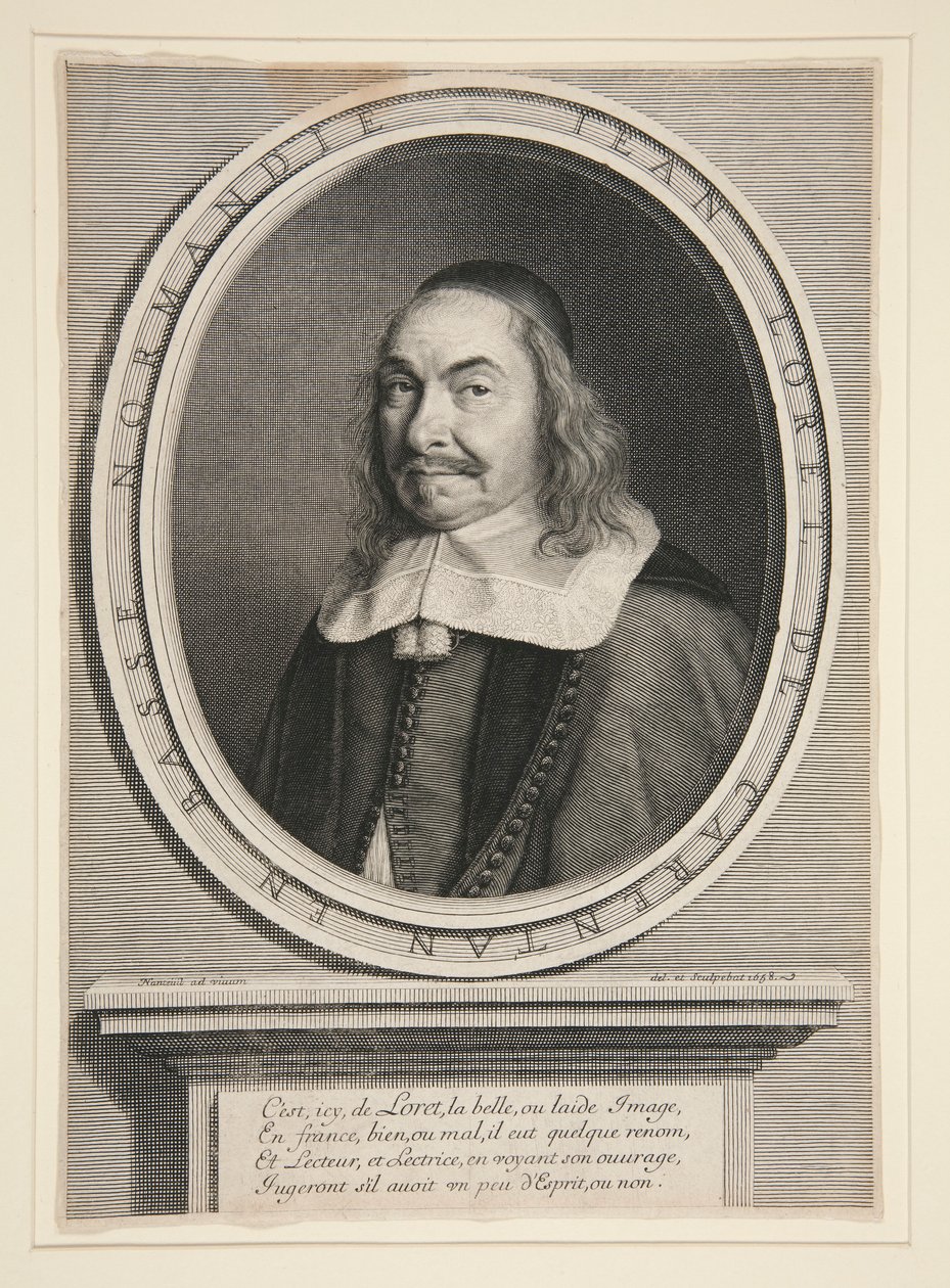 Jean Loret (1595-1665) Fransız Yazar by Robert Nanteuil