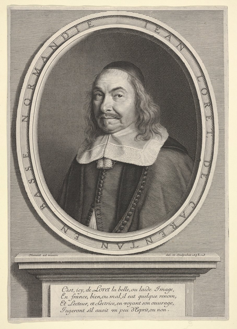Jean Loret, 1658. by Robert Nanteuil