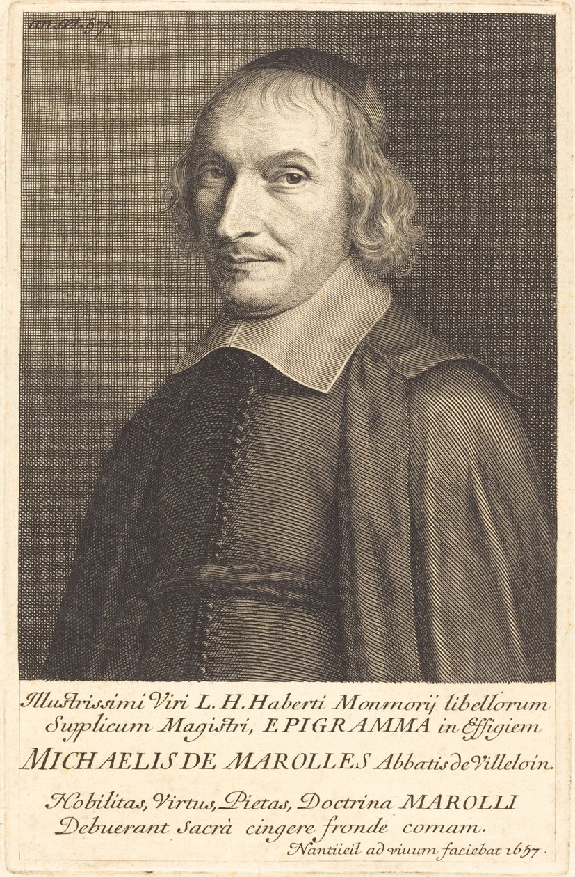 Peder Michel de Marolles by Robert Nanteuil