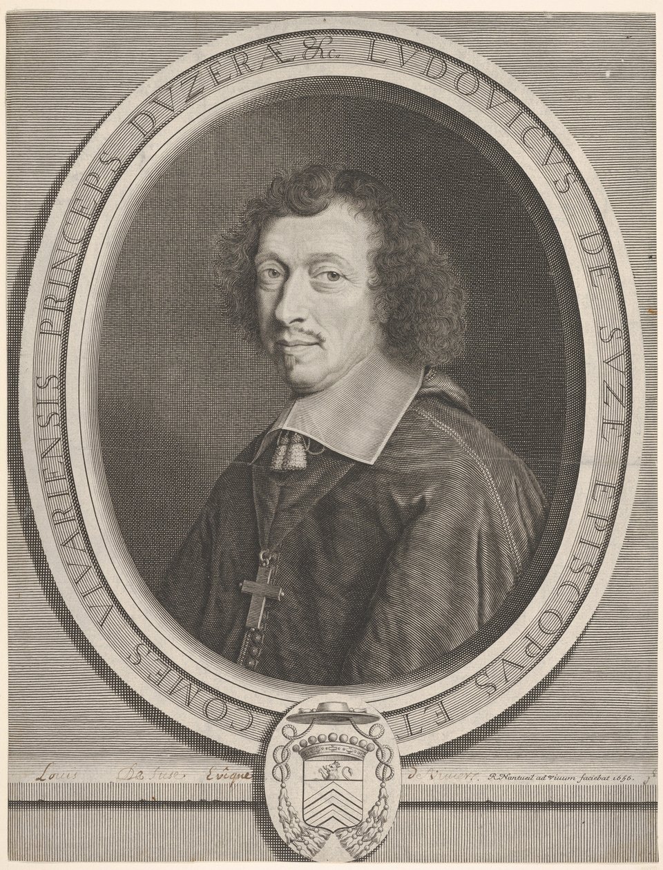 Louis-Francois de La Baume de Suze, 1656. by Robert Nanteuil