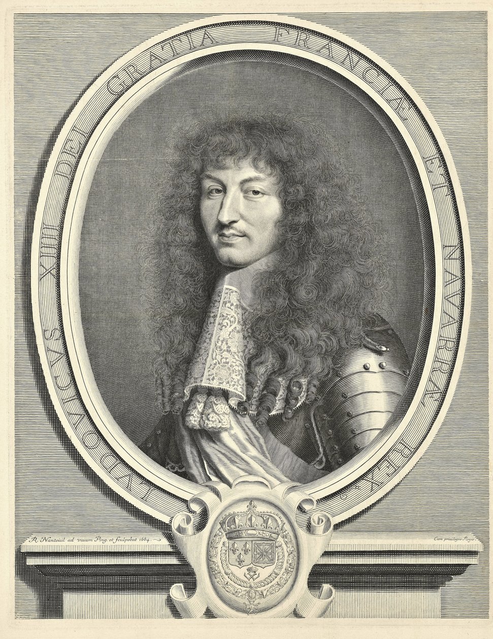 Louis XIV, Fransa Kralı 1638-1715, 1664 by Robert Nanteuil