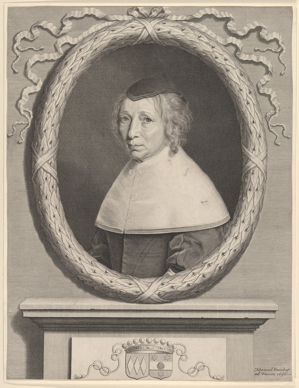 Madam Bouthillier Marie de Bragelogne, 1656. by Robert Nanteuil
