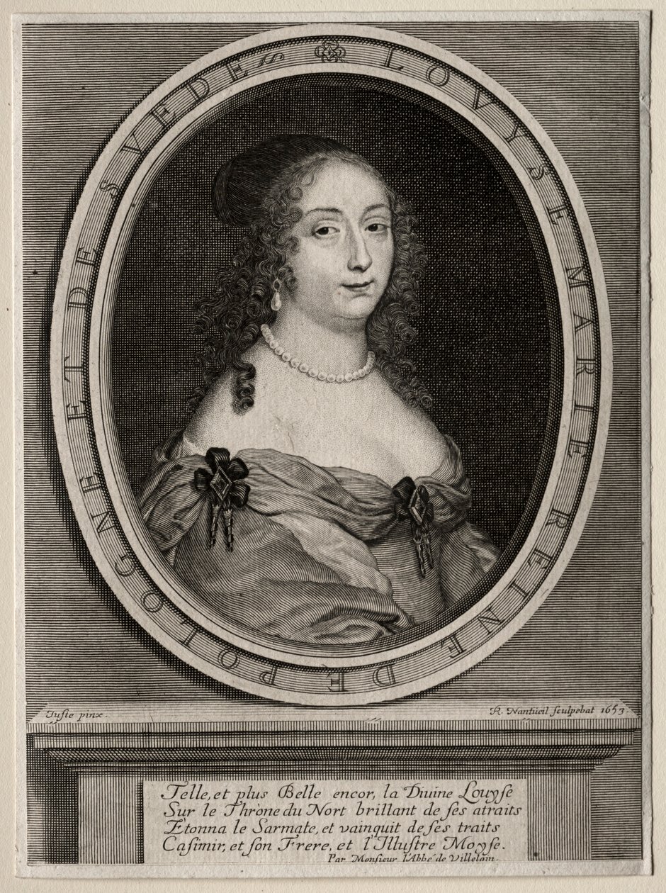 Marie Louise de Gonzague, Polonya Kraliçesi, 1653. by Robert Nanteuil