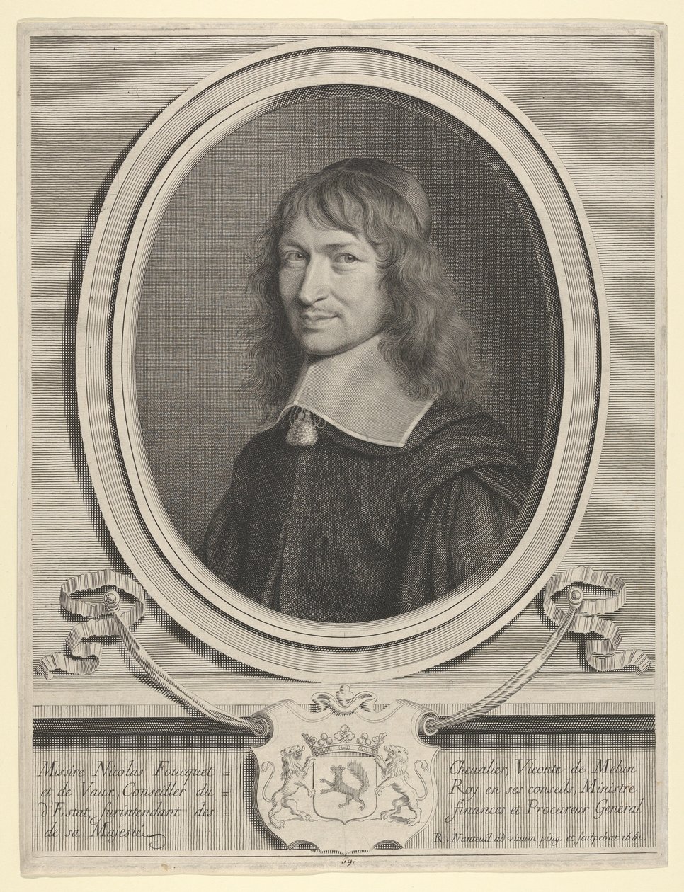 Nicholas Fouquet, 1661. by Robert Nanteuil