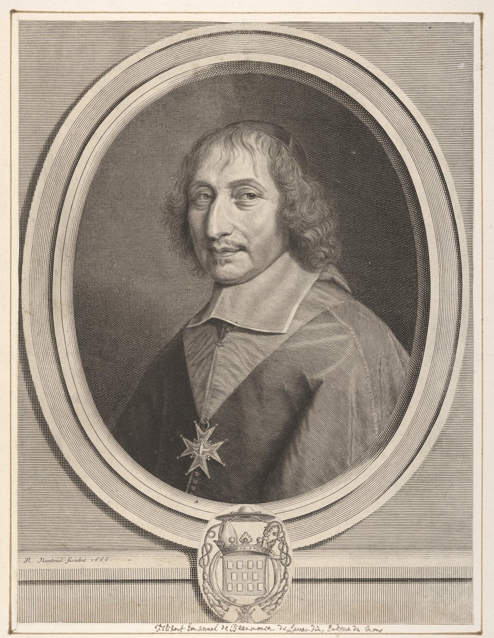Philbert-Emmanuel de Beaumanoir de Lavardin, 1666. by Robert Nanteuil