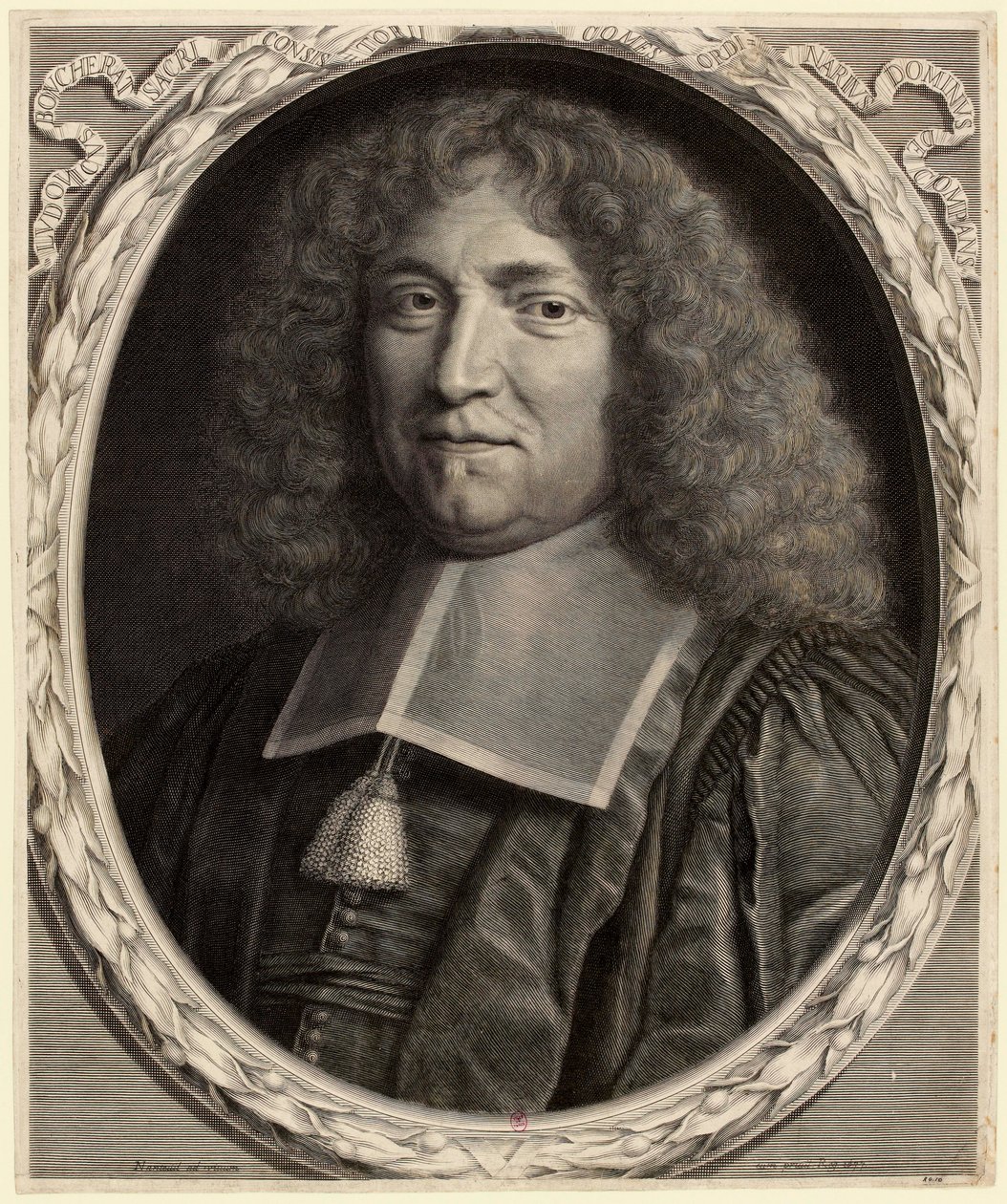 Louis Boucherat'ın Portresi 1616-1699, Fransa Şansölyesi, 1677. by Robert Nanteuil