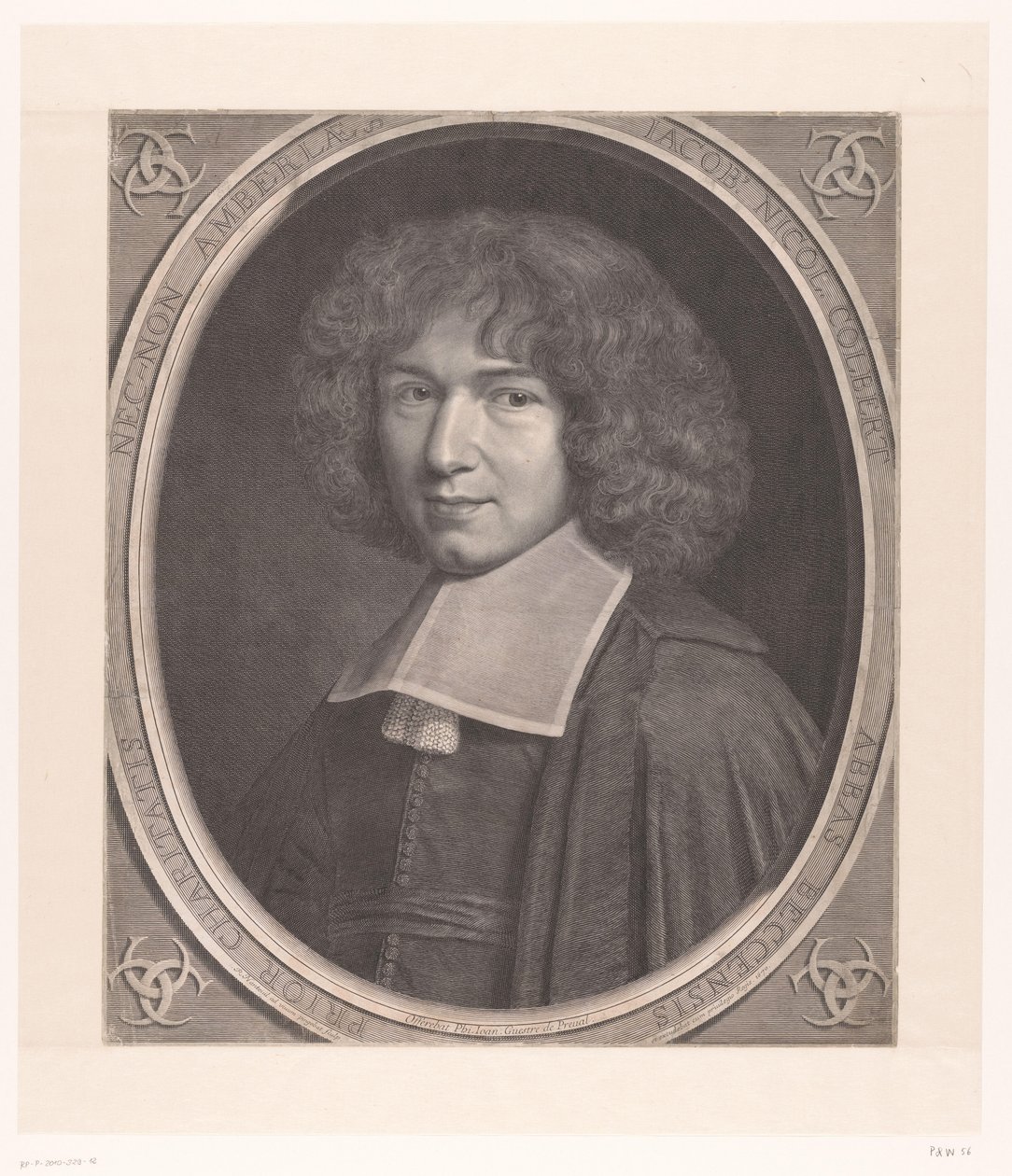 Portret van Jacques-Nicolas Colbert Jacob Nicol Colbert (...) (nesne üzerindeki başlık) by Robert Nanteuil