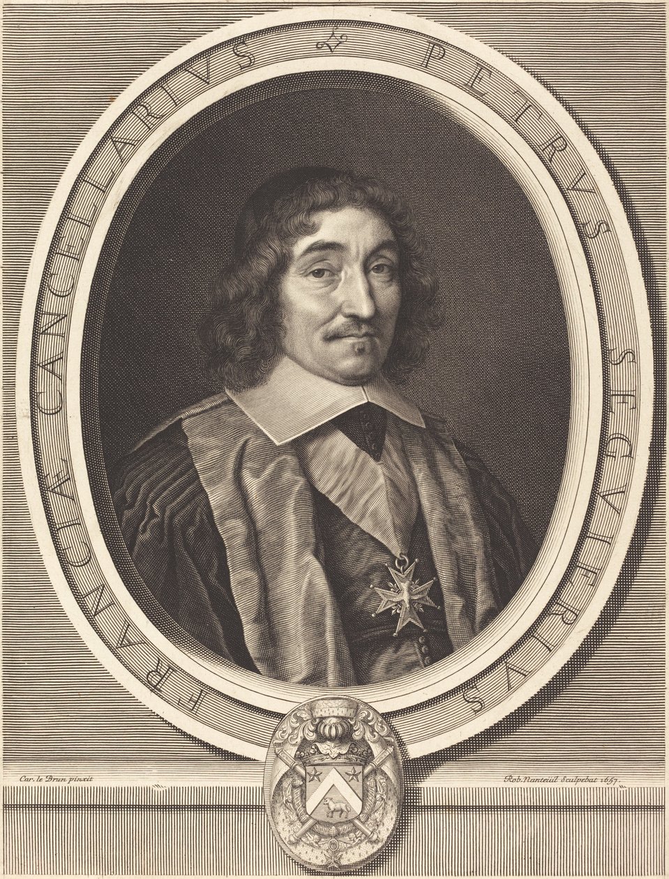 Şansölye Pierre Seguier by Robert Nanteuil after Charles Le Brun