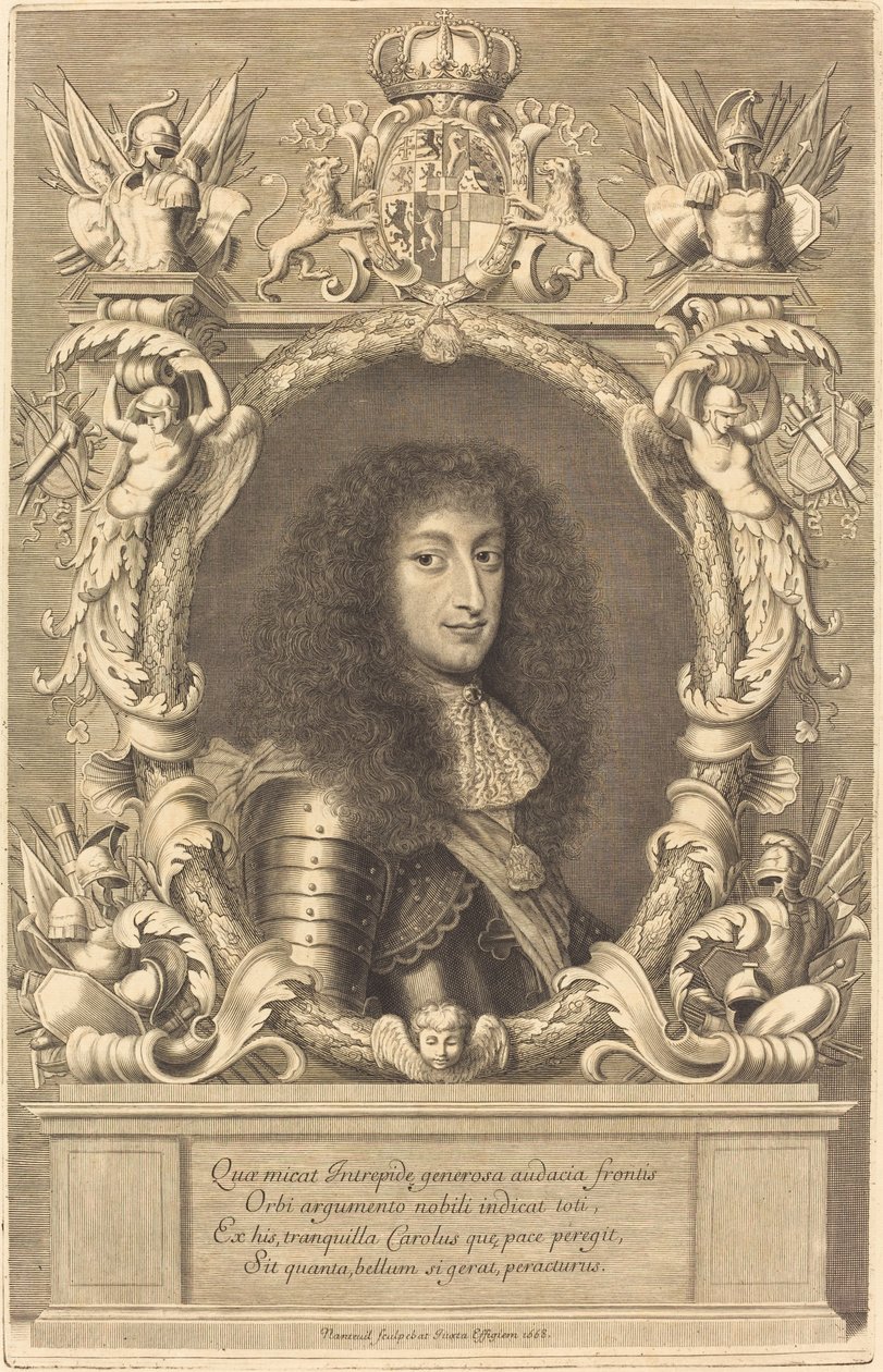 Charles-Emmanuel, Savoy Dükü by Robert Nanteuil after Justus van Verus