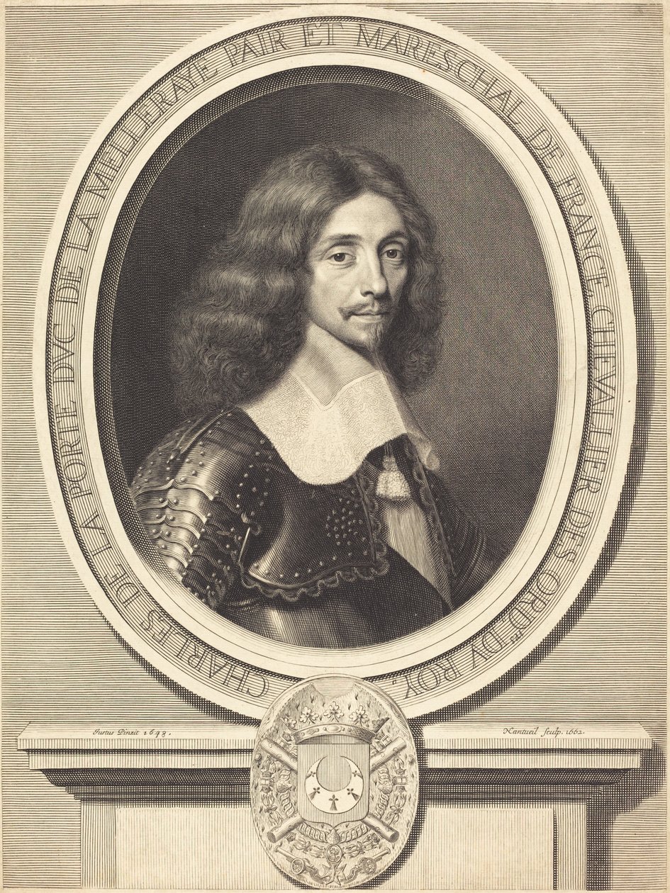 Mareşal de La Meilleraye by Robert Nanteuil after Justus van Verus