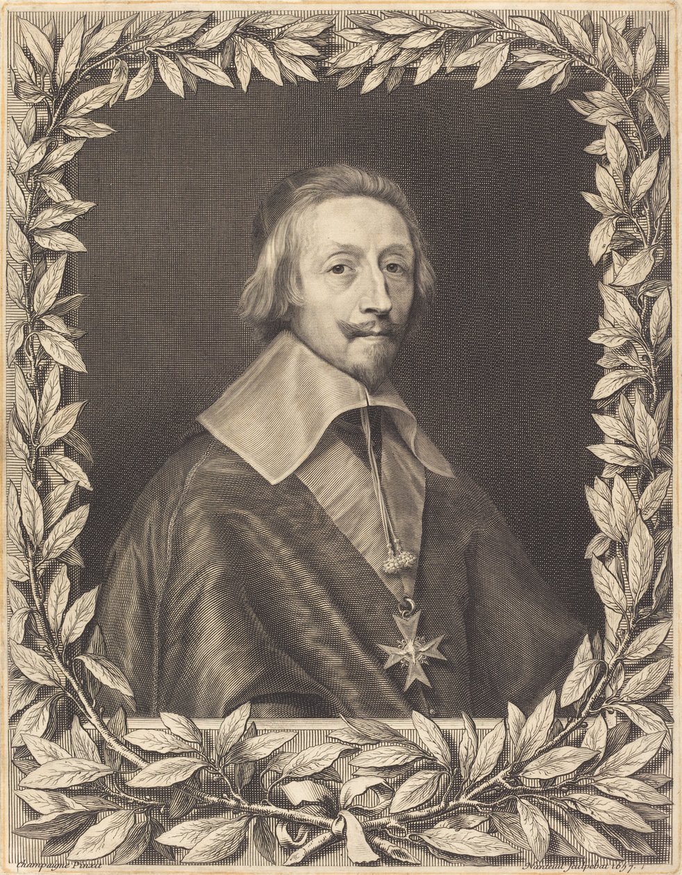 Kardinal Richelieu by Robert Nanteuil after Philippe de Champaigne