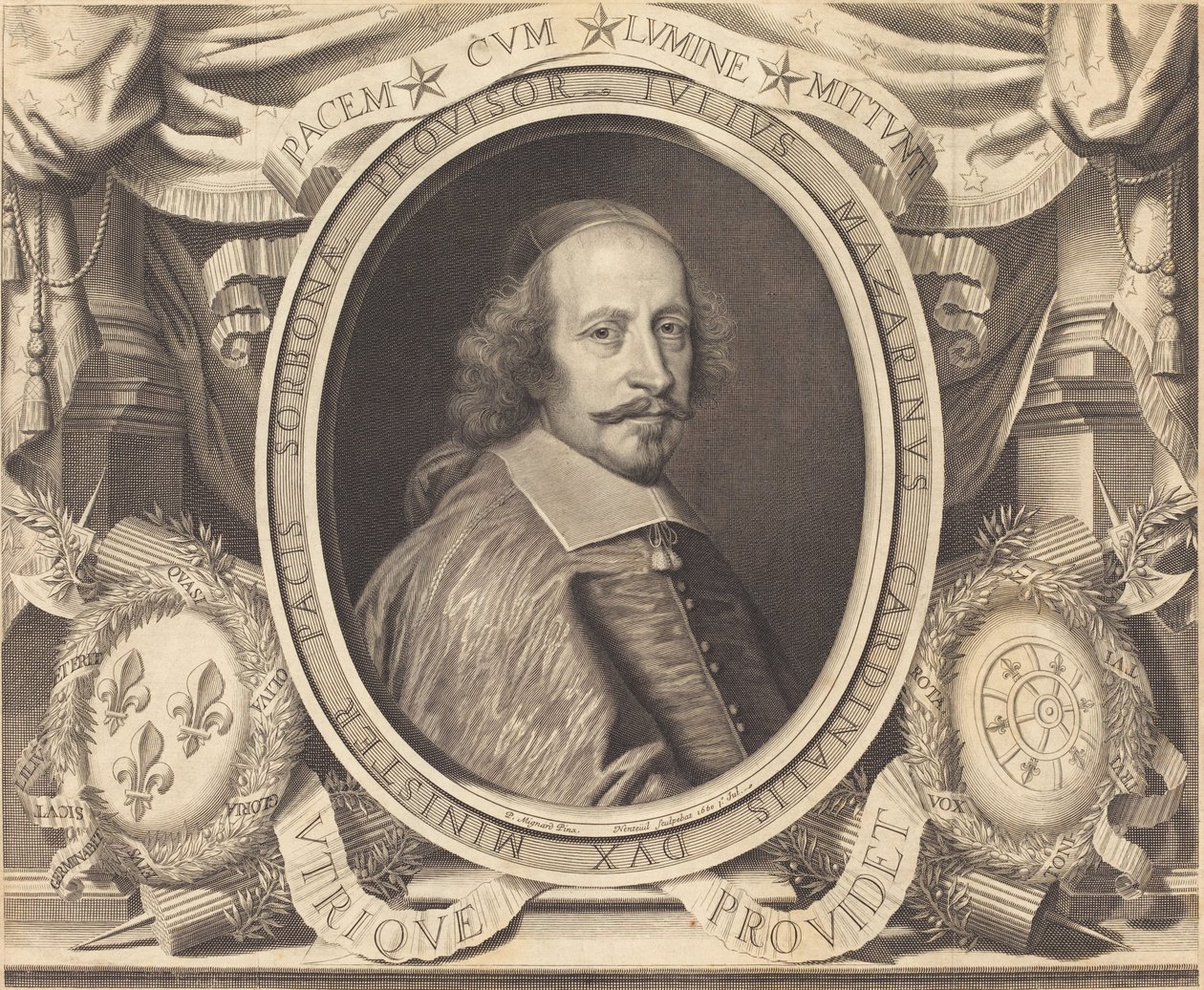 Kardinal Jules Mazarin by Robert Nanteuil after Pierre Mignard I
